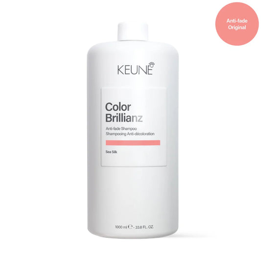 Keune Color Brillianz shampoo bottle on a white background