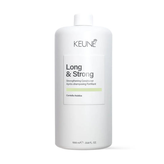Keune Long & Strong conditioner bottle on a white background