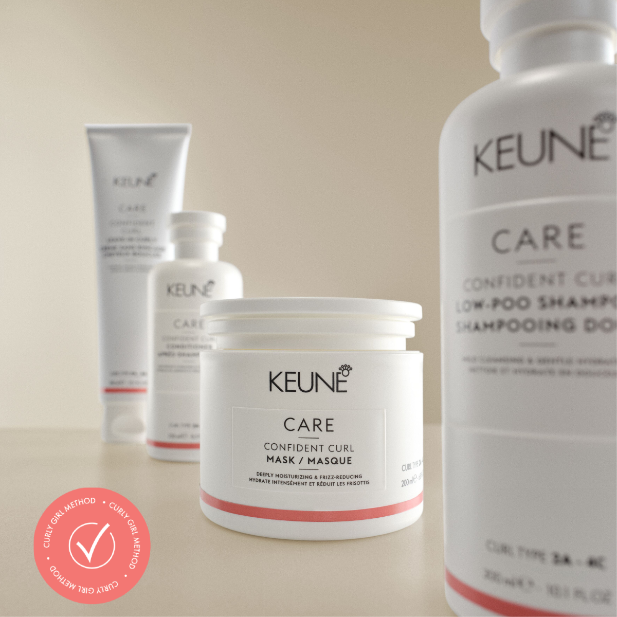 Keune confident curl hair products