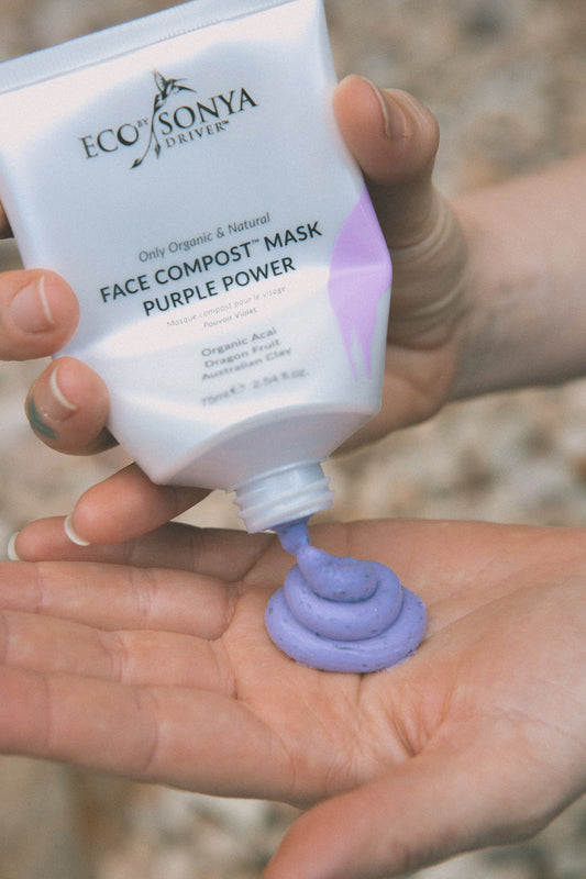 Eco by Sonya Face Compost Mask Purple Power 75ml - Divine hair and beauty
