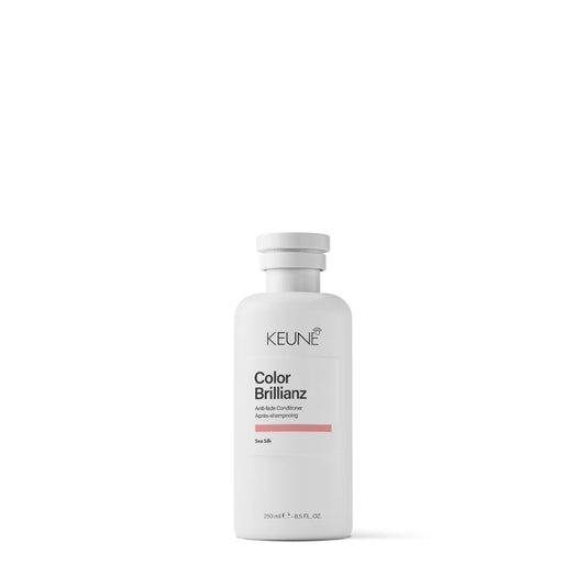 Keune Color Brillance conditioner bottle on a white background