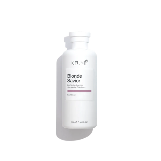 Keune Blonde Savior shampoo bottle on a white background