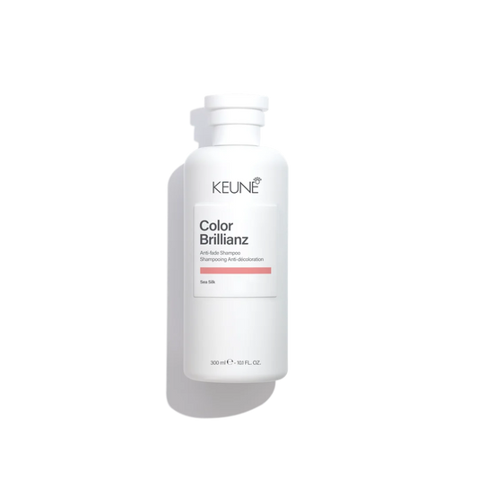 Keune Color Brilliance shampoo bottle on a white background