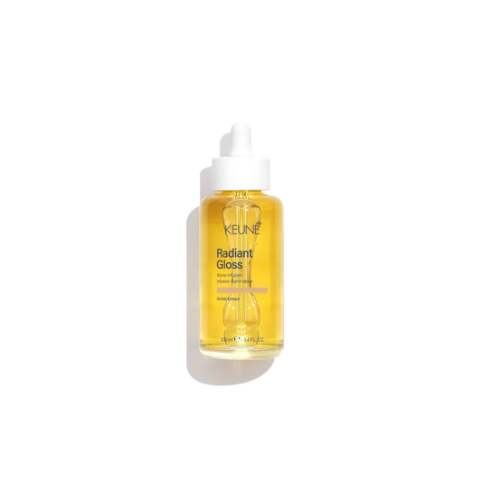 Keune Radiant Gloss bottle on a white background