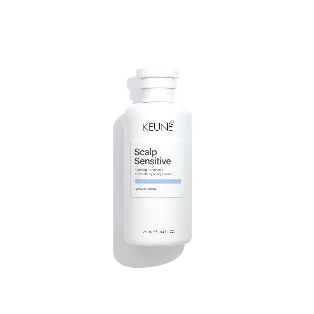 keune scalp sensitive conditioner bottle on white background