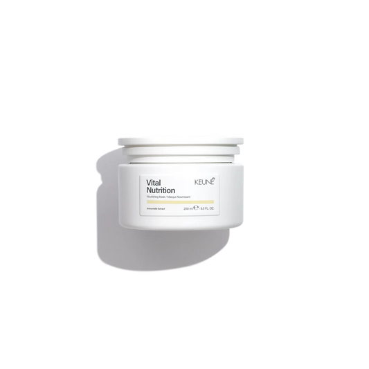 Keune Vital Nutrition hair product jar on a white background