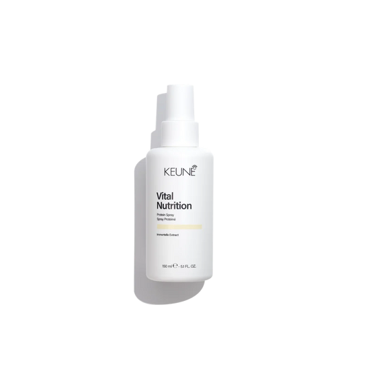 keune vital nutrition spray bottle with white background
