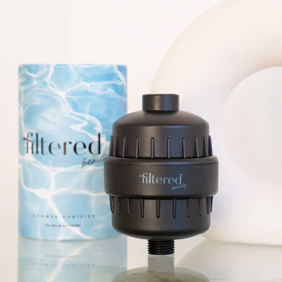 Filtered Beauty Shower Filter - Water Purifier Black