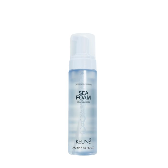 Keune bottle of seam foam on white background
